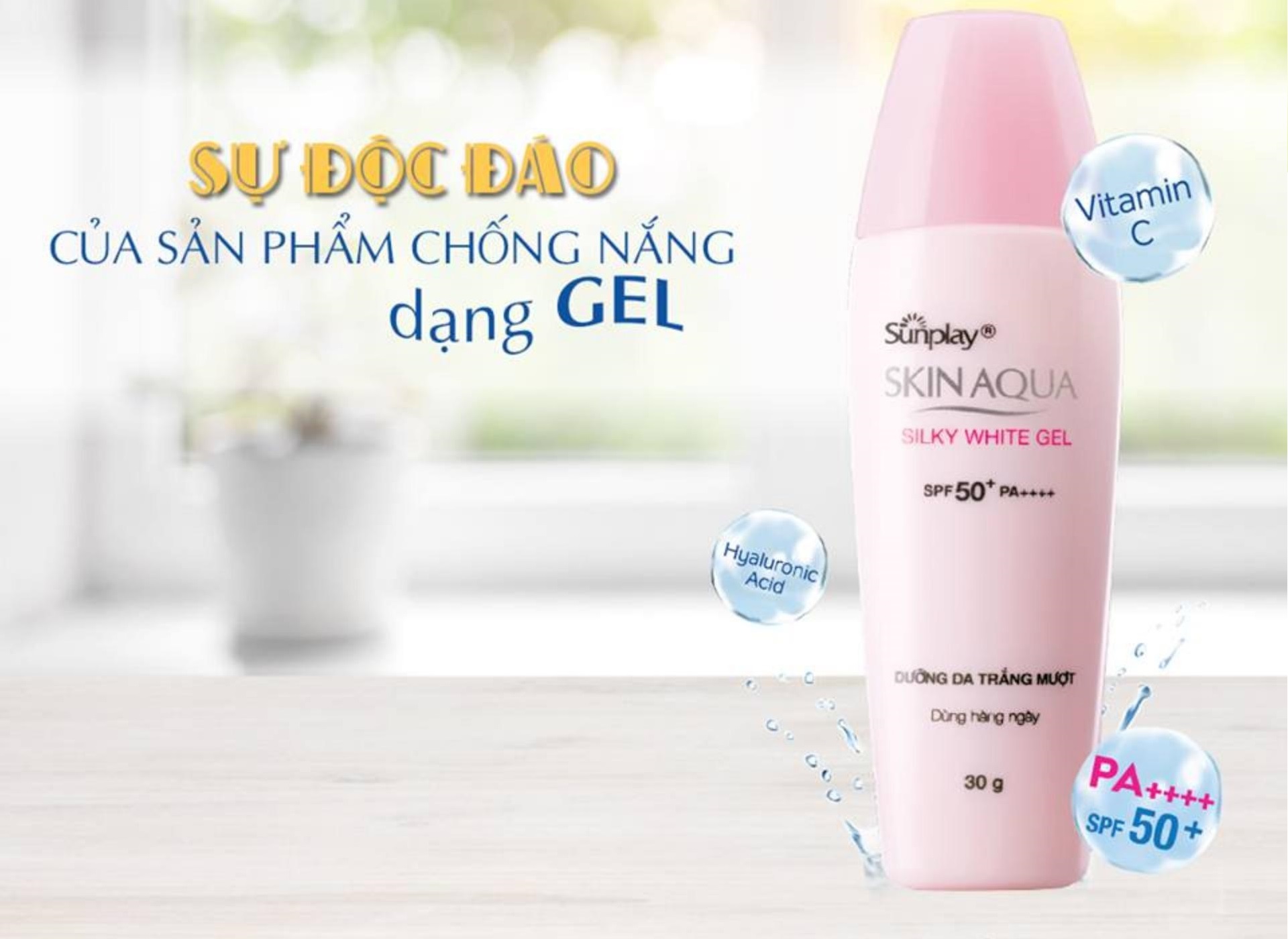 Review Kem chong nang Skin Aqua acne clear milk SPF 50+, PA ++++