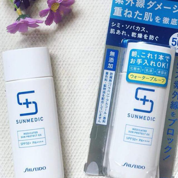 review kem chống nắng shiseido sunmedic