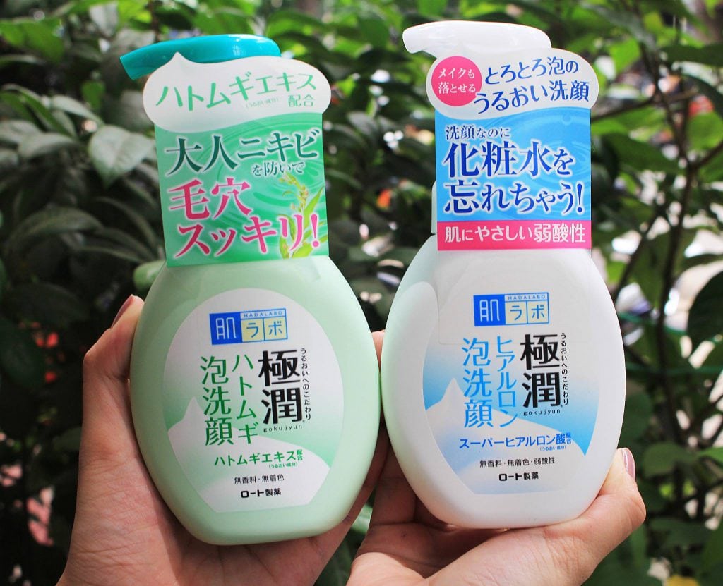 review sữa rửa mặt hada labo gokujyun foaming cleanser về cảm nhận thực tế