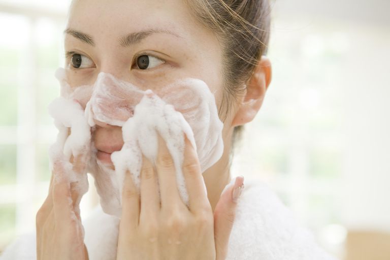 review sữa rửa mặt muji face soap