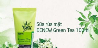 Sữa rửa mặt Benew Green Tea Review