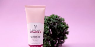 Review sữa rửa mặt The Body Shop vitamin E