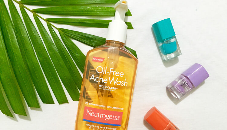review sữa rửa mặt neutrogena oil free acne wash