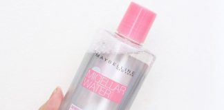 review nuoc tay trang Maybelline Micellar Water